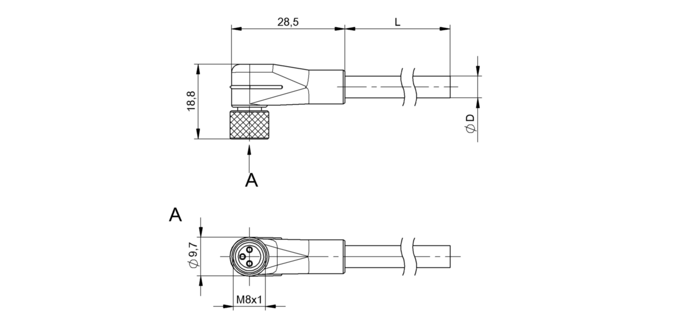 Разъем с кабелем Balluff BCC W323-0000-10-001-TW0334-050