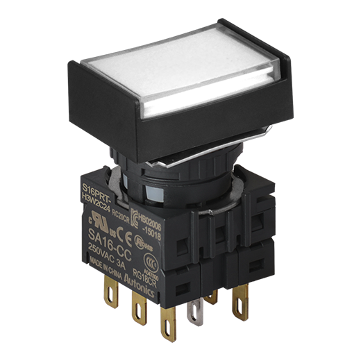 Кнопочный выключатель Autonics S16PRT-H4W2C12