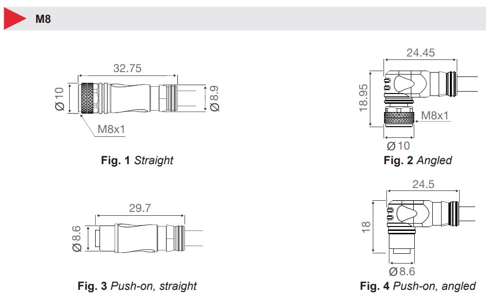Разъем с кабелем Carlo Gavazzi CONE54NF-S5