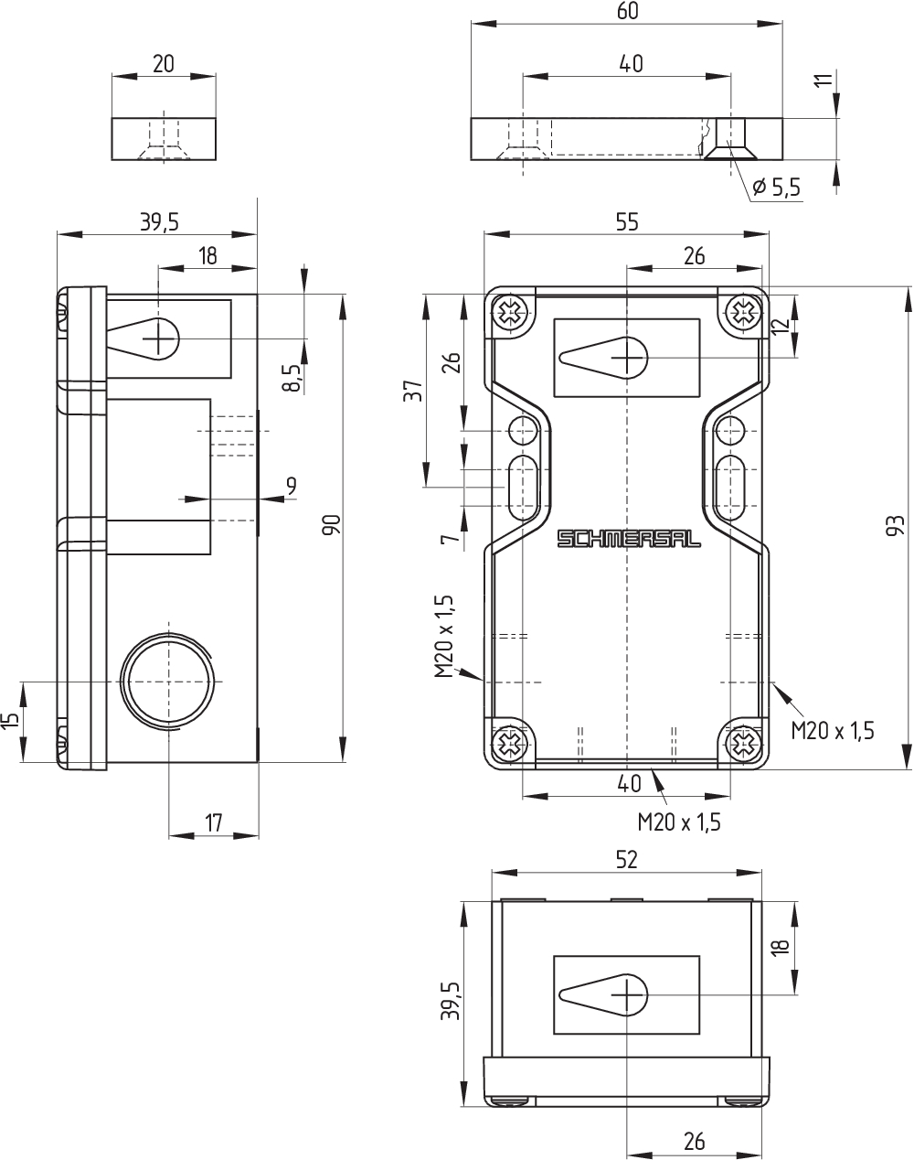 Магнитный датчик безопасности Schmersal BNS16-12ZR