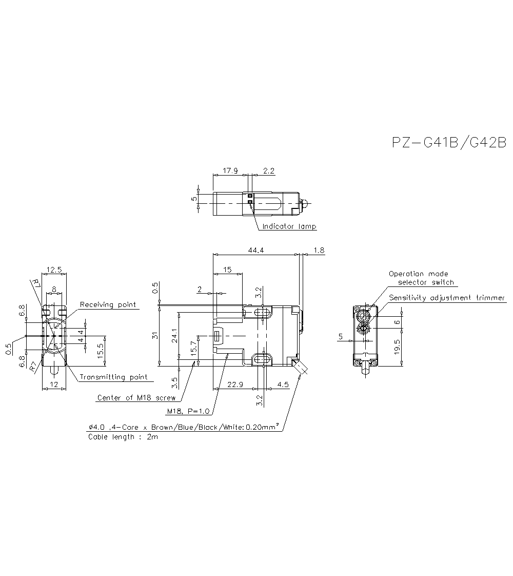 Оптический датчик KEYENCE PZ-G41B