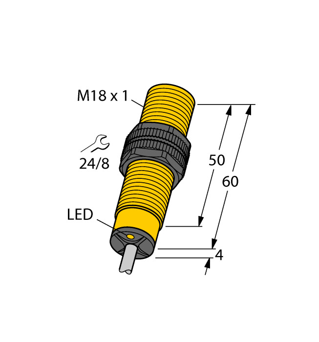 Индуктивный датчик TURCK NI8-S18-AZ3X/S97