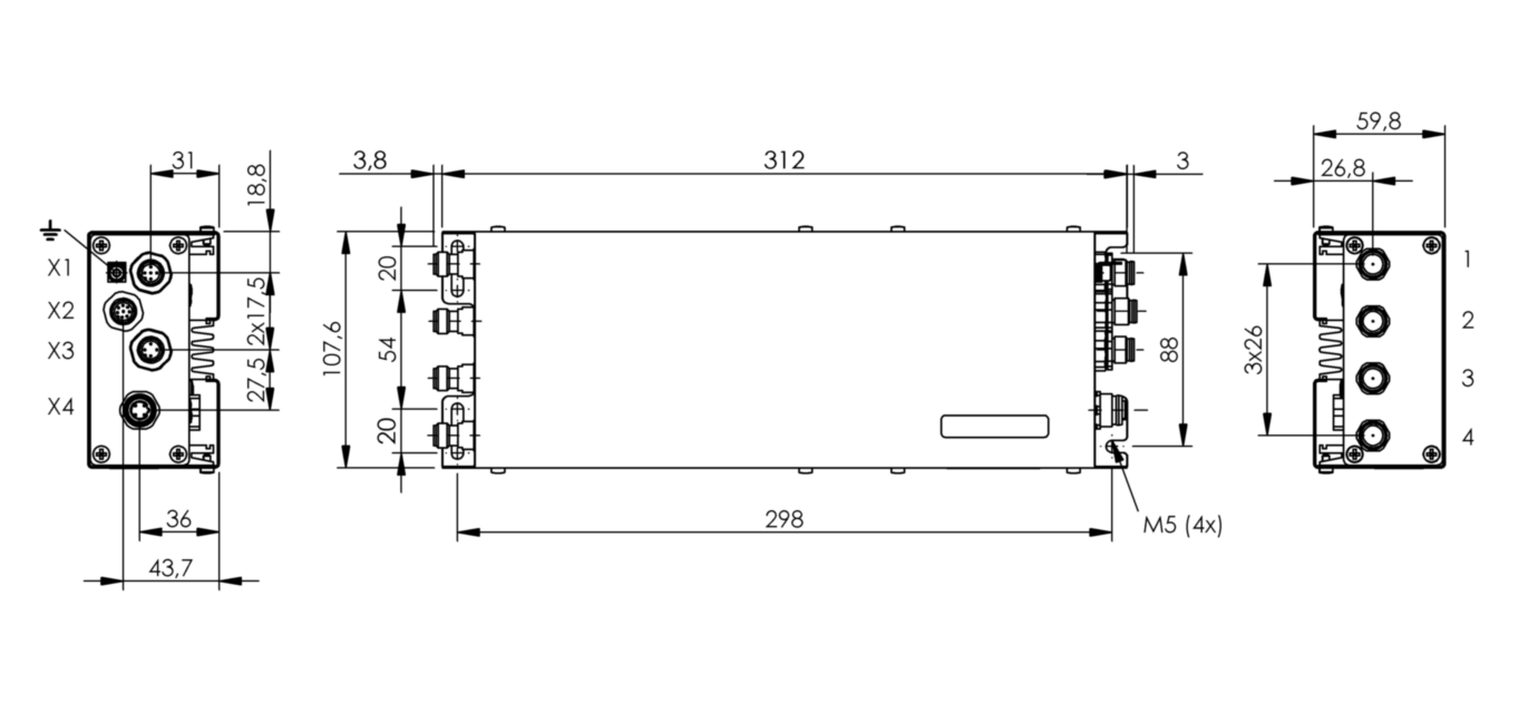 Блок обработки RFID Balluff BIS U-6026-034-124-06-ST35