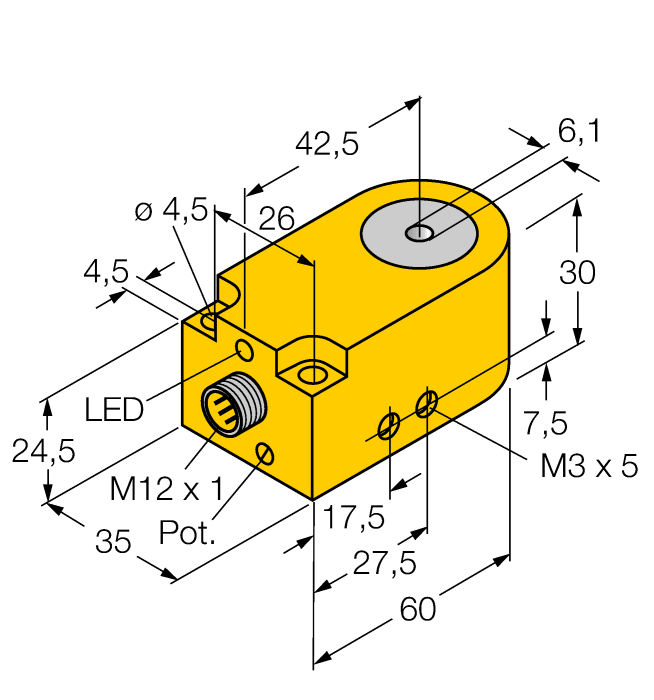 Кольцевой датчик TURCK BI6R-W30-DAP6X-H1141