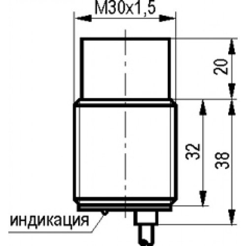 Индуктивный датчик ТЕКО ISN F7A-32N-15E-LZ-P