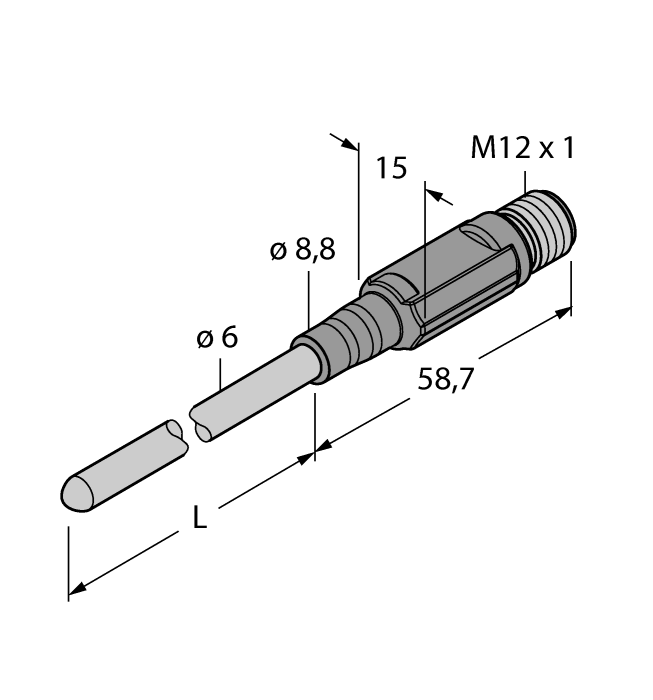 Датчик температуры TURCK TTM150C-206A-CF-LI6-H1140-L150