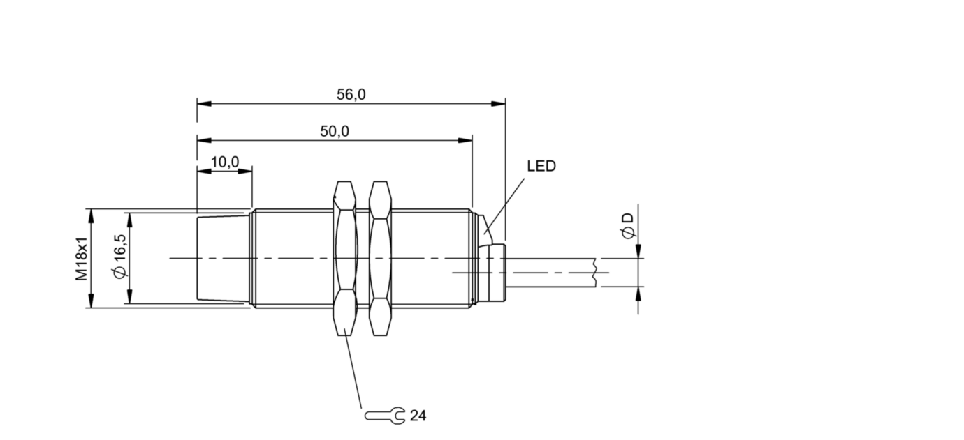 Индуктивный датчик Balluff BES M18MG-NOC16F-BV02