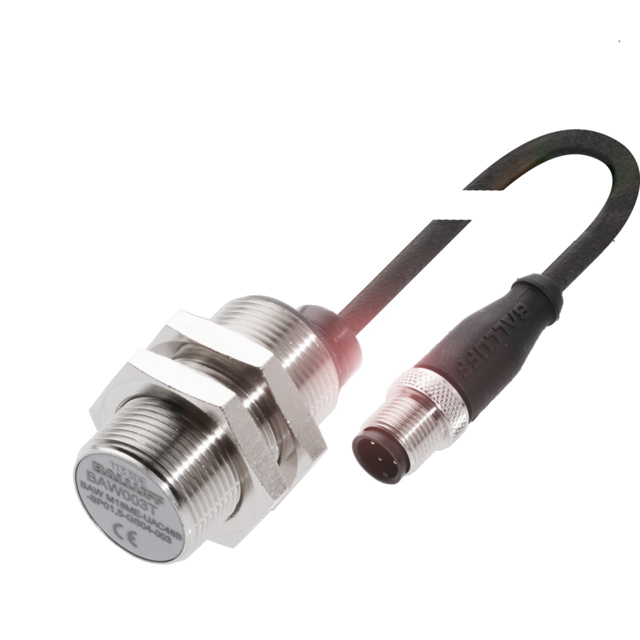 Индуктивный датчик расстояния Balluff BAW M18ME-UAC50B-BP01,5-GS04-003