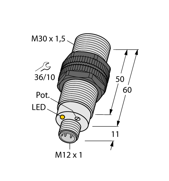 Емкостной датчик TURCK BCC10-S30WD-AP4X-H1141