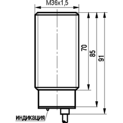 Индуктивный датчик ТЕКО ISB A91A-11G-12-LZ