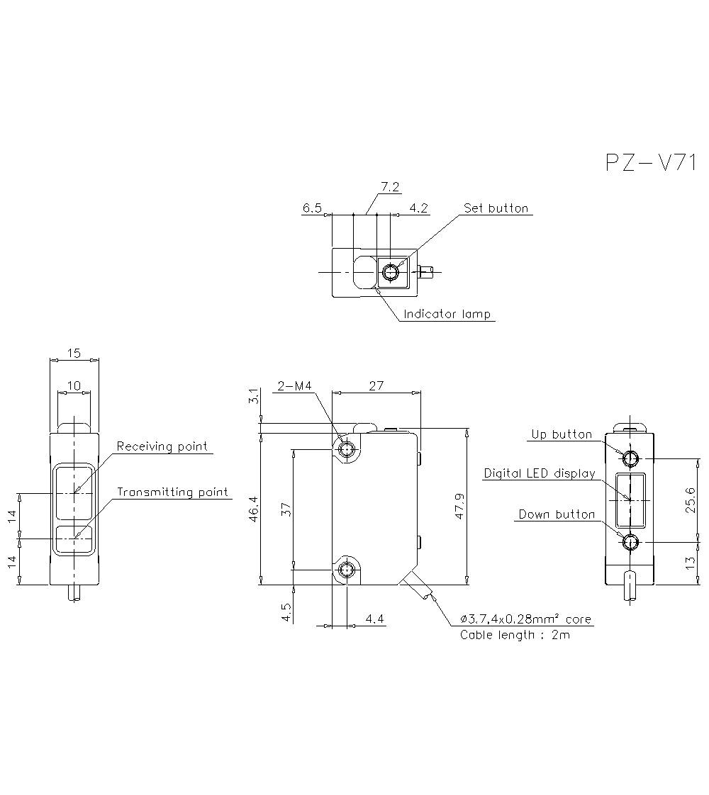 Оптический датчик KEYENCE PZ-V72