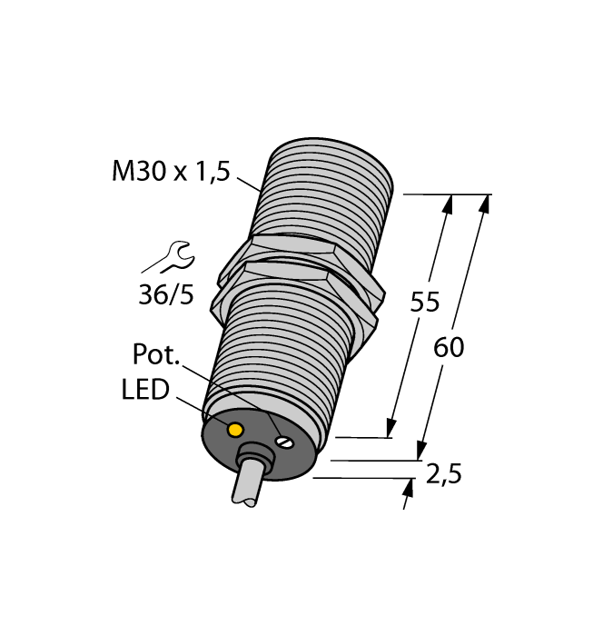 Емкостной датчик TURCK BC10-M30K-AZ3X