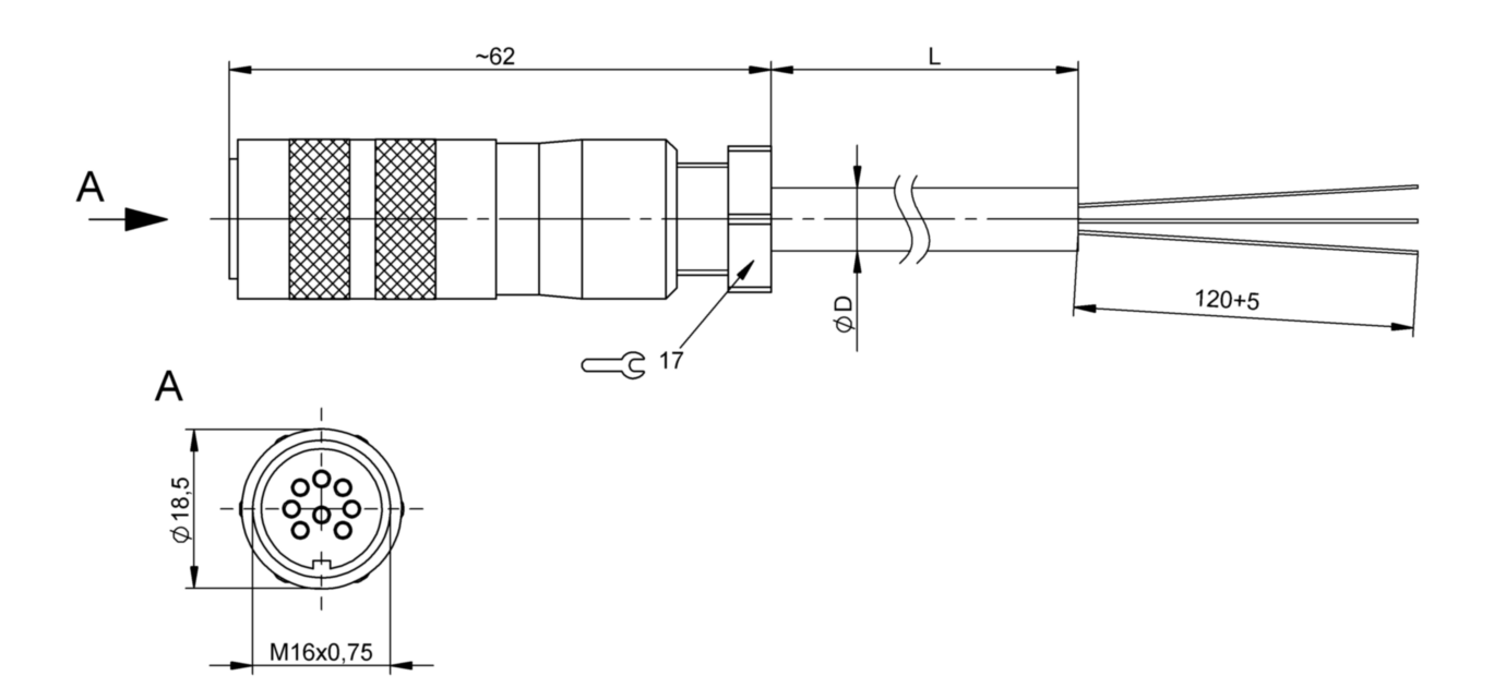 Разъем с кабелем Balluff BKS-S 32M-20