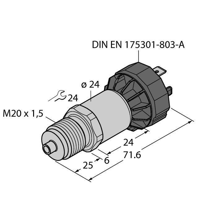 Датчик давления TURCK PT1.6R-1020-I2-DA91