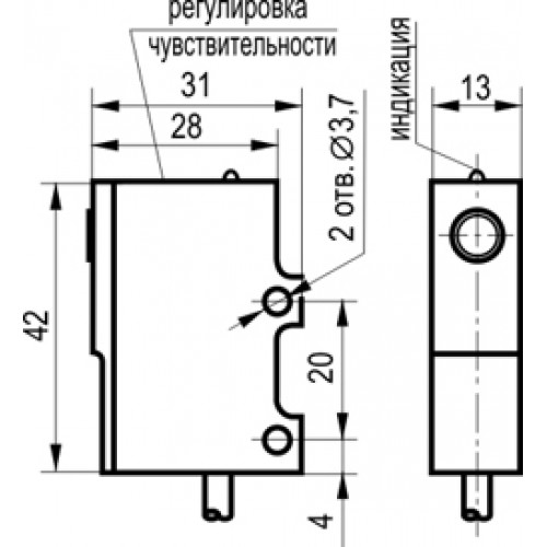 Оптический датчик ТЕКО OSR I35A5-43N-R1,2-LZ