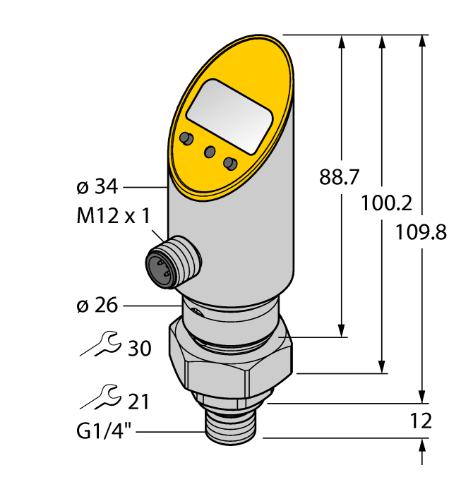 Датчик давления TURCK PS016V-504-LI2UPN8X-H1141