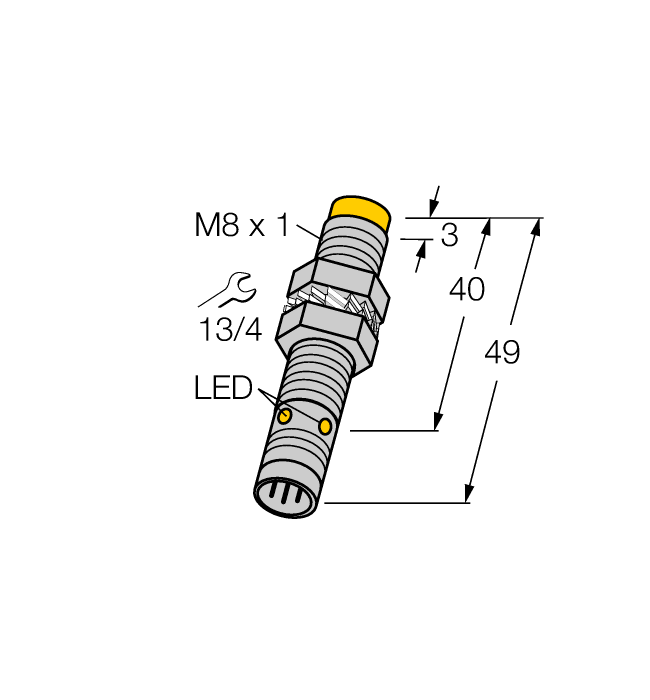Индуктивный датчик TURCK NI3-EG08-AN6X-V1131