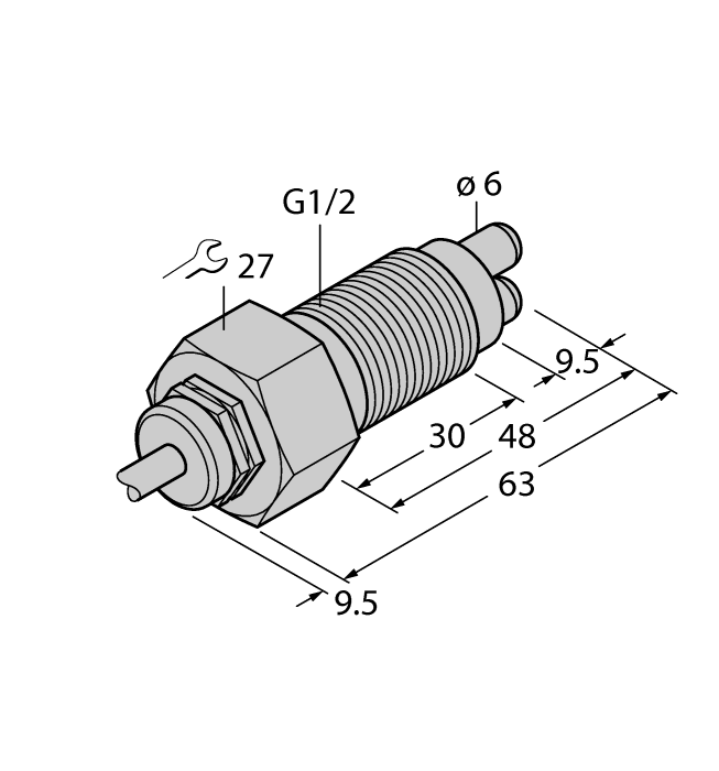 Датчик потока TURCK FCS-GL1/2A2-NA/A/D100