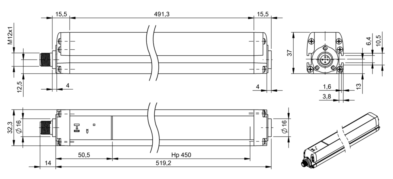 Многолучевой барьер безопасности Balluff BLG 4A-045-19X-030-O01-SX