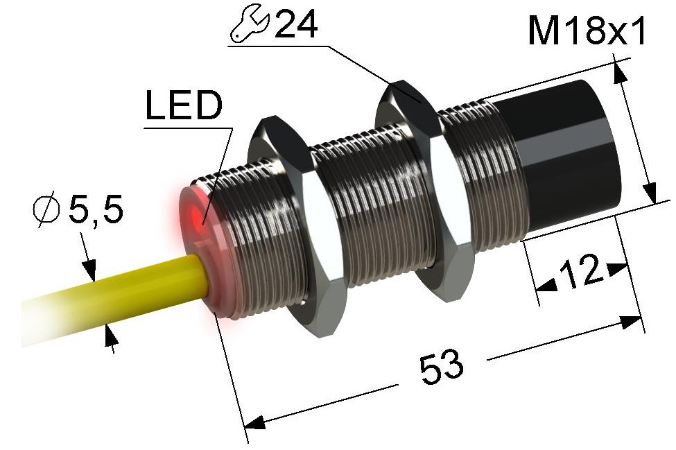 Индуктивный датчик Мега-К PS2-18M53-15N11-K