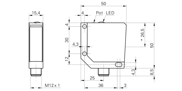 Оптический датчик Baumer FZDM 16P5101/S14