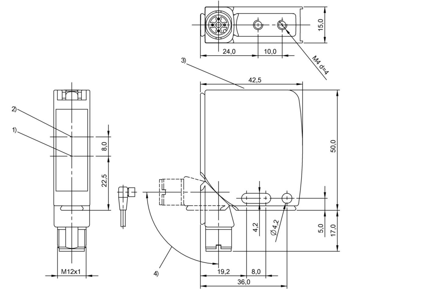 Оптический датчик Balluff BOS 21M-NA-LR10-S4