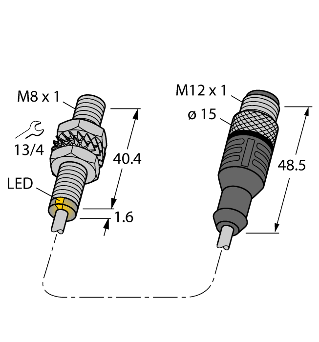Магнитный датчик TURCK BIM-EG08-Y1X-2-RS4.21T/S90