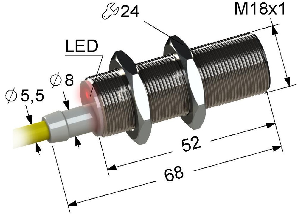Индуктивный датчик Мега-К PS2-18M68-8B11-Z