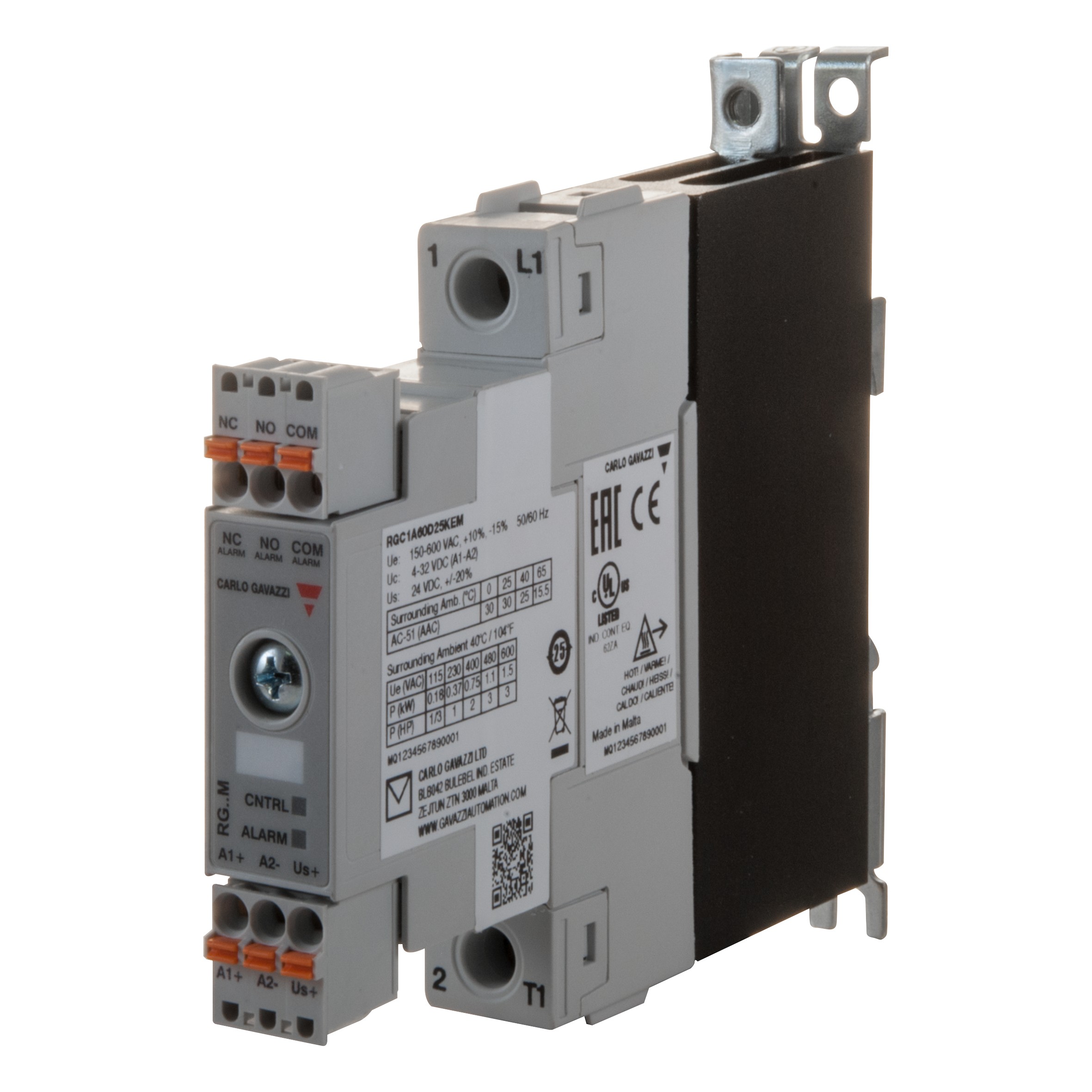Реле безопасности Carlo Gavazzi RGC1A60D25KEM
