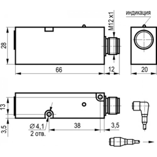 Оптический датчик ТЕКО OY IC1P-2-10-PS4