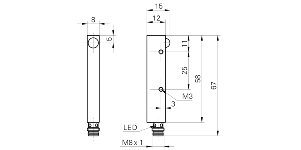 Оптический датчик Baumer FEDM 08P1002/S35L
