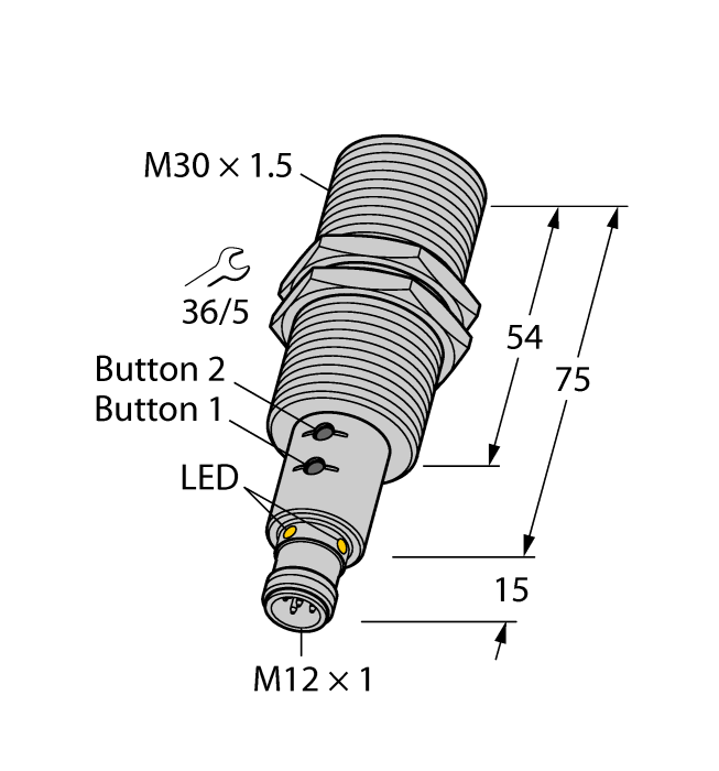 Ультразвуковой датчик TURCK RU300U-M30E-LIU2PN8X2T-H1151
