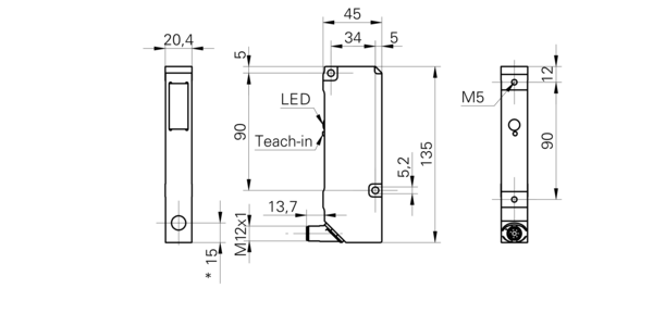 Лазерный датчик расстояния Baumer OADM 21I6480/S14F