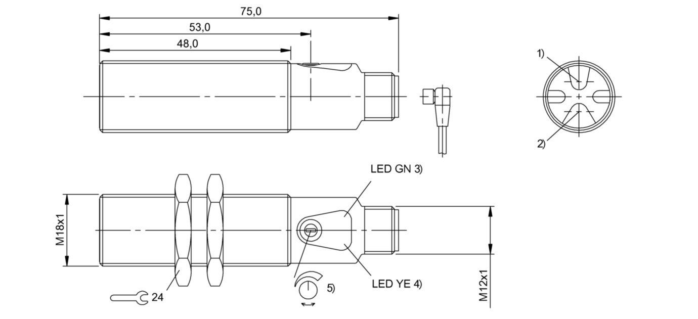 Усилитель для оптоволоконных датчиков Balluff BFB M18M-002-P-S4