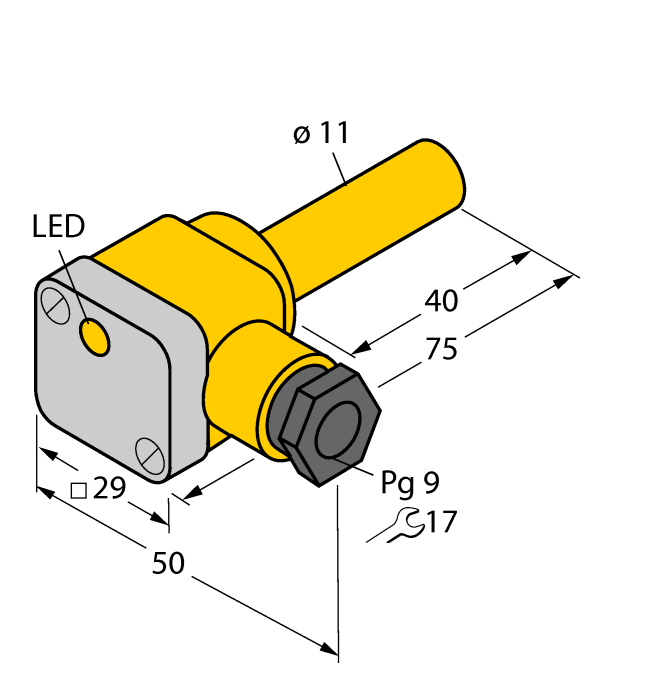 Индуктивный датчик TURCK NI5-K11SK-AP6X