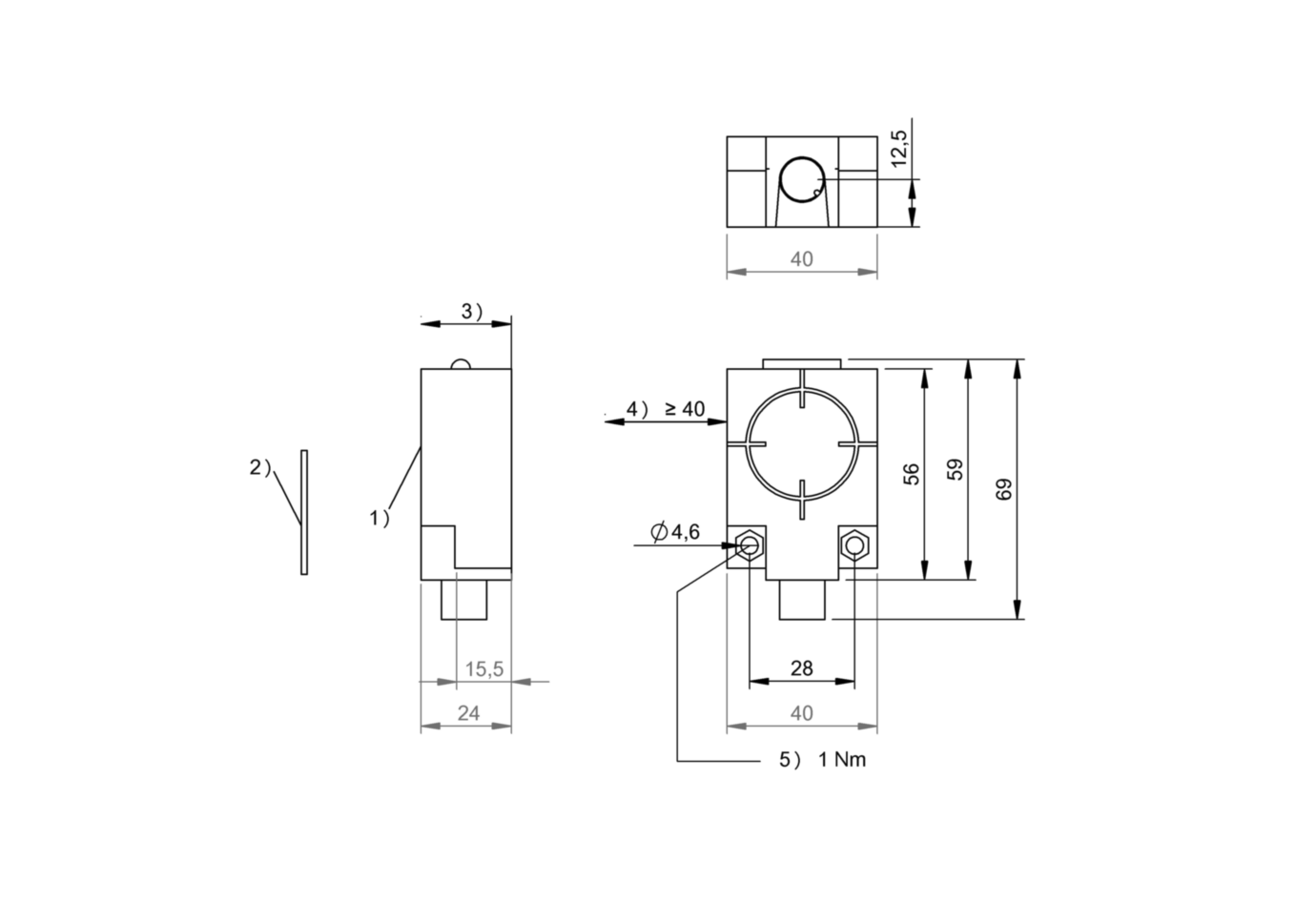 RFID головка чтения/записи Balluff BIS M-410-068-001-02-S115