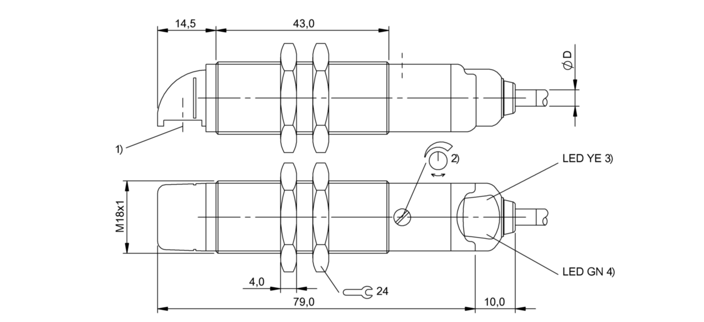Оптический датчик Balluff BOS 18MR-NA-LR10-02