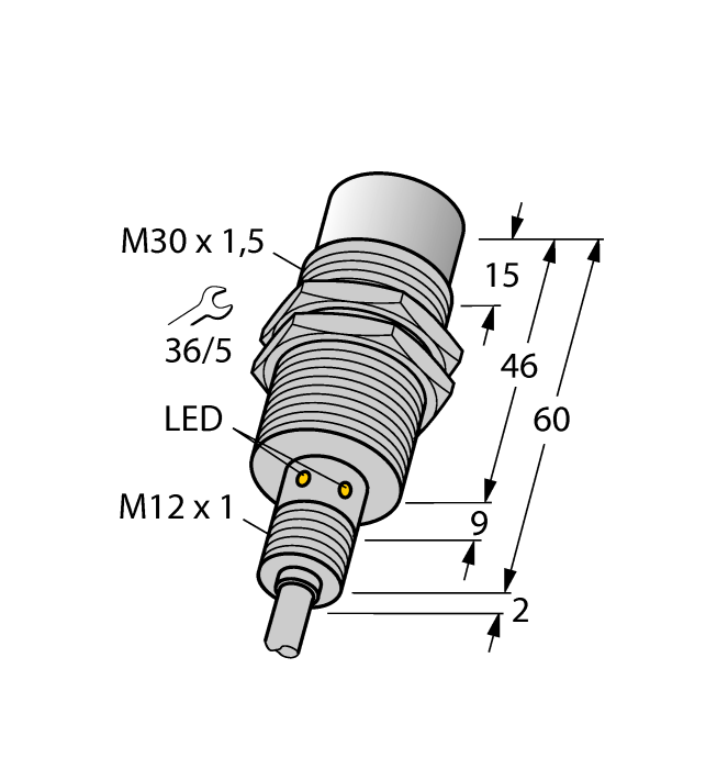 Индуктивный датчик TURCK NI30U-EM30WD-AN6X
