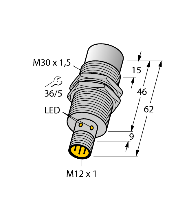 Индуктивный датчик TURCK NI30U-EM30WD-AP6X-H1141