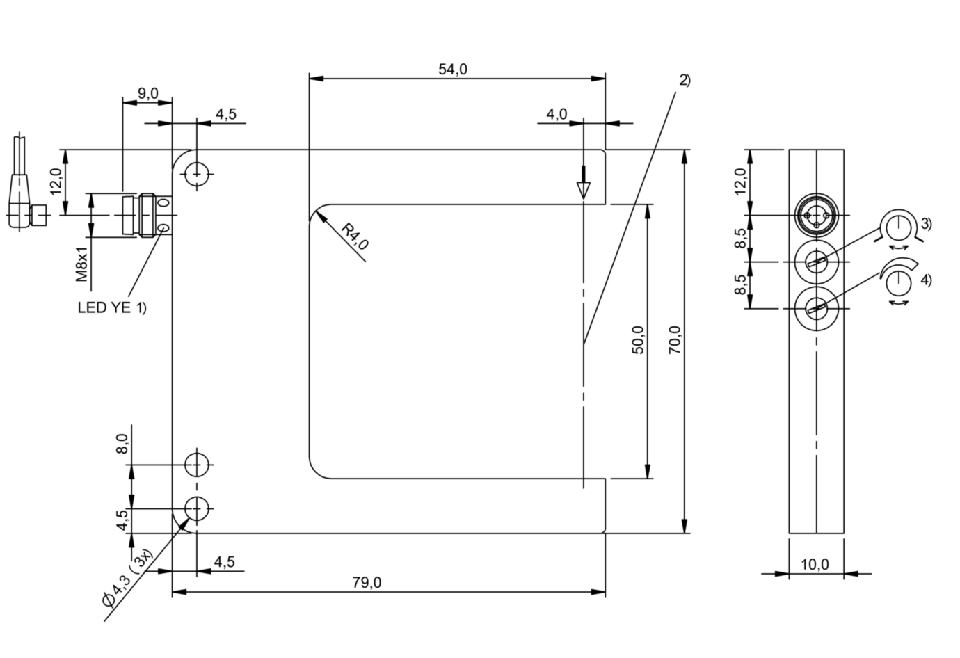Щелевой датчик Balluff BGL 50A-004-S49