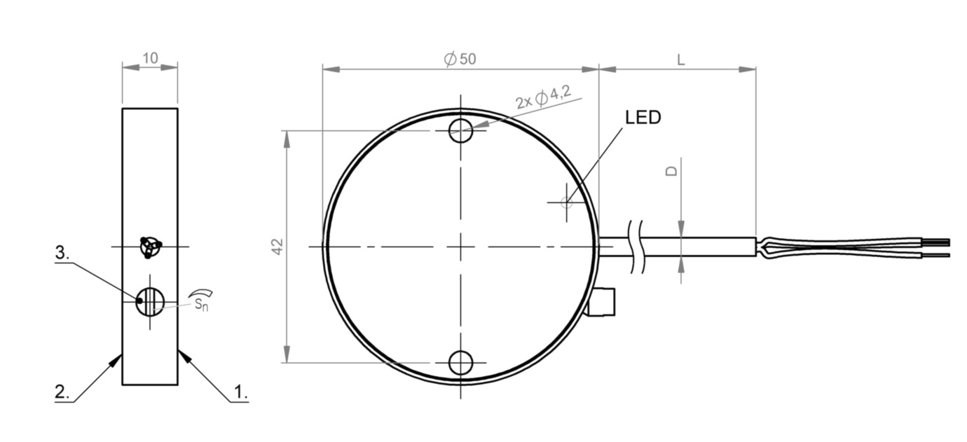 Емкостной датчик уровня Balluff BCS D50TT05-POCFAC-ET02