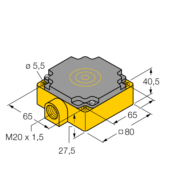 Индуктивный датчик TURCK NI40-CP80-Y1/S97