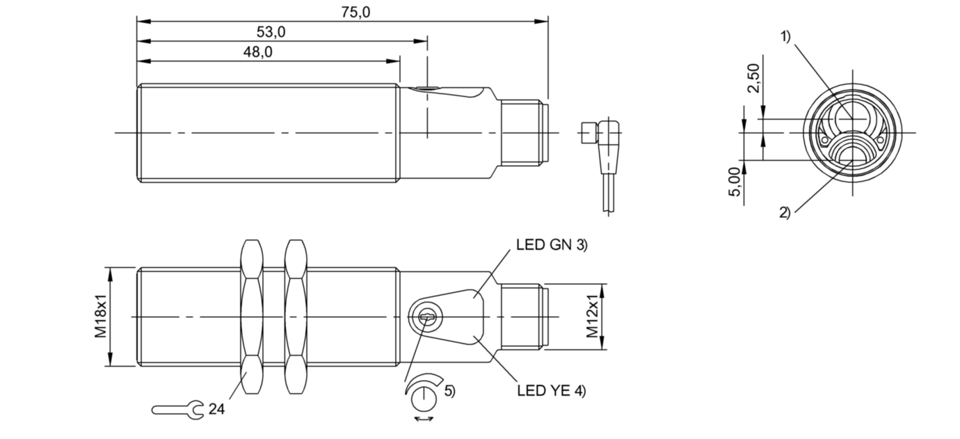 Оптический датчик Balluff BOS 18M-NSV-RH22-S4