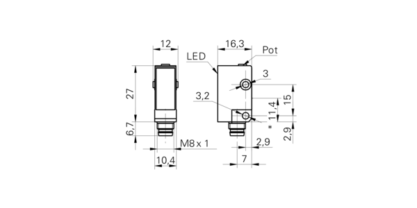 Оптический датчик Baumer OHDK 10N5150/S35A