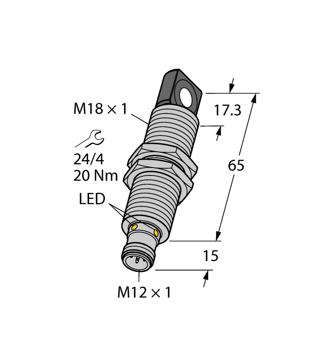 Ультразвуковой датчик TURCK RU40L-M18MS-UP8X2-H1151