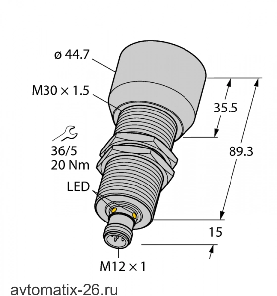 Ультразвуковой датчик TURCK RU600U-M30E-LI8X2-H1151