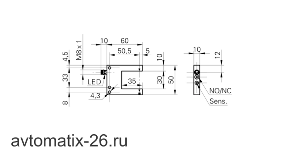 Щелевой датчик Baumer OGUM 030P8002/S35L