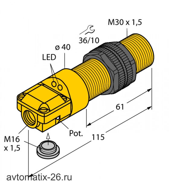 Емкостной датчик TURCK BC10-P30SR-VP4X2