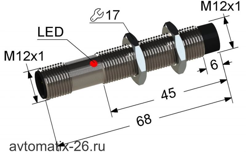 Индуктивный датчик Мега-К PS2-12M68-8N31-C4