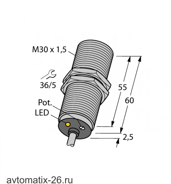 Емкостной датчик TURCK BC10-M30K-RZ3X